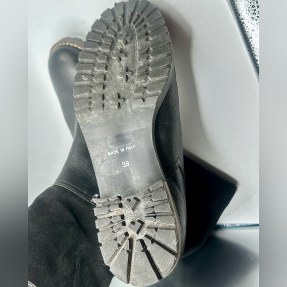 Fabianelli Italian ankle boot, zip zipper, faux fur cuffs,  size 8 - Picture 8 of 11